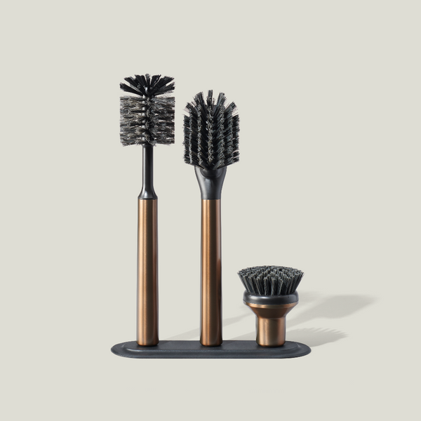 Ionic Magnetic Dish Brush Set with 3 Specialty Heads