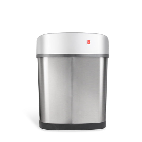 Oval Motion Sensor Trash Can Hands Free For Bathroom Bedroom | 3.2 Gallon