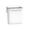 Kitchen Counter Top Compost Trash Can White Pull Top | 1.8 Gallon