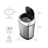 Oval Motion Sensor Trash Can Hands Free For Bathroom Bedroom | 3.2 Gallon
