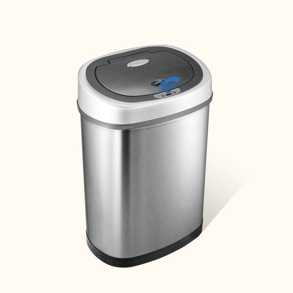 Rectangular Hands-Free Motion Sensor Trash Can For Kitchen and Office | 11 Gallon