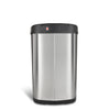 Dual Compartment Touch Free Motion Sensor Trash Can Stainless Steel For Kitchen Office | 13 Gallon