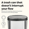 Oval Touch Free Motion Sensor Trash Can Stainless Steel for Kitchen Office | 13.2 Gallon