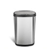 Oval Touch Free Motion Sensor Trash Can Stainless Steel for Kitchen Office | 13.2 Gallon