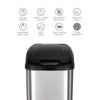 Slim Touch-Free Motion Sensor Trash Can Stainless Steel For Kitchen Office | 13 Gallon