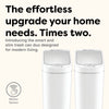 Slim Bathroom Motion Sensor Trash Can Set of 2 Trash Bin ABS | 1.85 Gallon