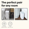 Slim Bathroom Motion Sensor Trash Can Set of 2 Trash Bin ABS | 1.85 Gallon