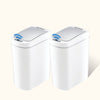 Slim Bathroom Motion Sensor Trash Can Set of 2 Trash Bin ABS | 1.85 Gallon