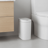 Slim Motion Sensor Touch-Free Trash Can White ABS For Bathroom Bedroom | 1.85 Gallon