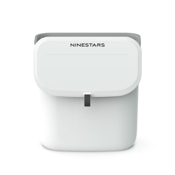 Kitchen Counter Top Compost Trash Can White Pull Top | 1.8 Gallon