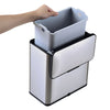 Kitchen Counter Cabinet Trash Can Compost Caddy Stainless Steel | 0.8 Gallon