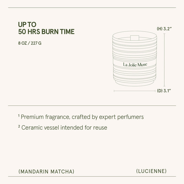 Lucienne - Mandarin Matcha Candle