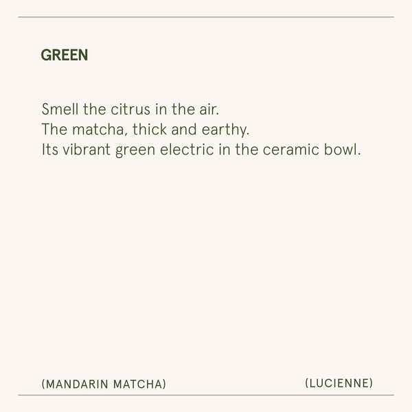 Lucienne - Mandarin Matcha Candle