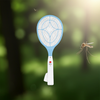 NINESTARS Battery-Free Electric Mosquito Fly Swatter, Ergonomic Design, Press-to-Charge, ABS Material, Triple-Layer Mesh