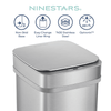 Nova² UV Odor Neutralizing Trash Can Squared for Kitchen Office Nursery | 13 Gallon