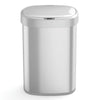 Oval Automatic Sensor Trash Can Soft Close Stainless Steel For Kitchen Office | 13 Gallon