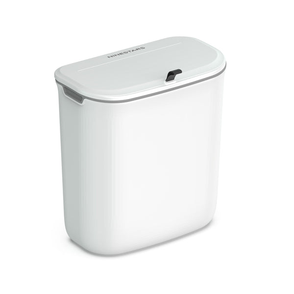 Kitchen Counter Top Compost Trash Can White Pull Top | 1.8 Gallon