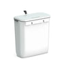 Kitchen Counter Top Compost Trash Can White Pull Top | 1.8 Gallon