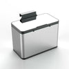 Kitchen Counter Cabinet Trash Can Compost Caddy Stainless Steel | 0.8 Gallon