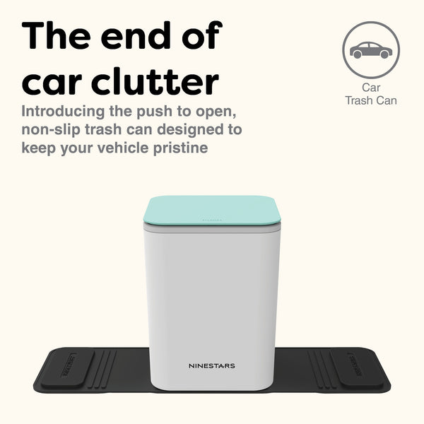 Portable Mini Trash Can With Non-Skid Mat Fold-n-Tuck Design For Car & Trucks | 0.79 Gallon