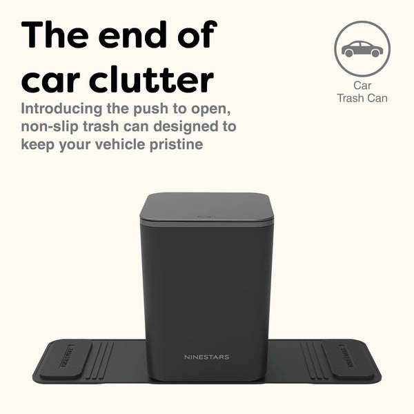 Portable Mini Trash Can With Non-Skid Mat Fold-n-Tuck Design For Car & Trucks | 0.79 Gallon