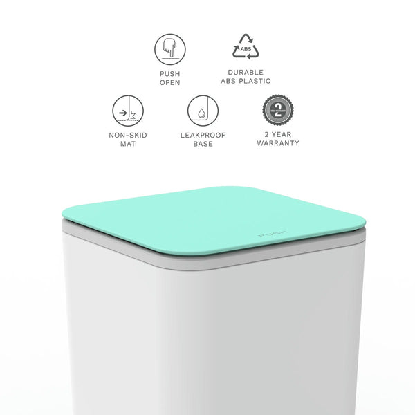 Portable Mini Trash Can With Non-Skid Mat Fold-n-Tuck Design For Car & Trucks | 0.79 Gallon