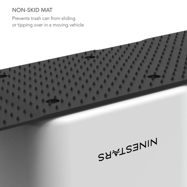 Portable Mini Trash Can With Non-Skid Mat Fold-n-Tuck Design For Car & Trucks | 0.79 Gallon