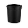 Round Step On Trash Can For Bathroom and Bedroom Black | 1.3 Gallon