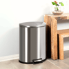 Stainless Steel Step-On Trash Can For Kitchen Office | 13.2 Gallon