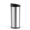 Oval Touch-Free Motion Sensor Trash Can Stainless Steel For Kitchen Office | 13.2 Gallon
