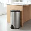 Semi-Round Toe Tap Sensor Trash Can Stainless Steel | 13 Gallon