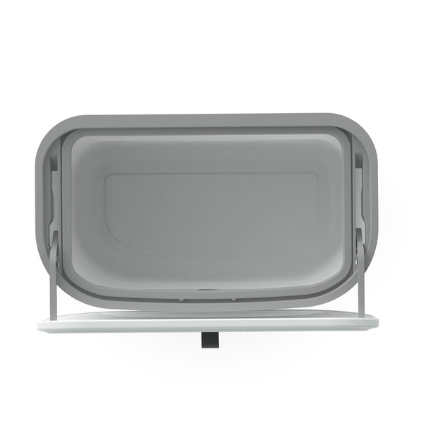 Kitchen Counter Top Compost Trash Can White Pull Top | 1.8 Gallon