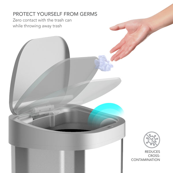 Ninestars Touchless Automatic Motion Sensor Trash Can
