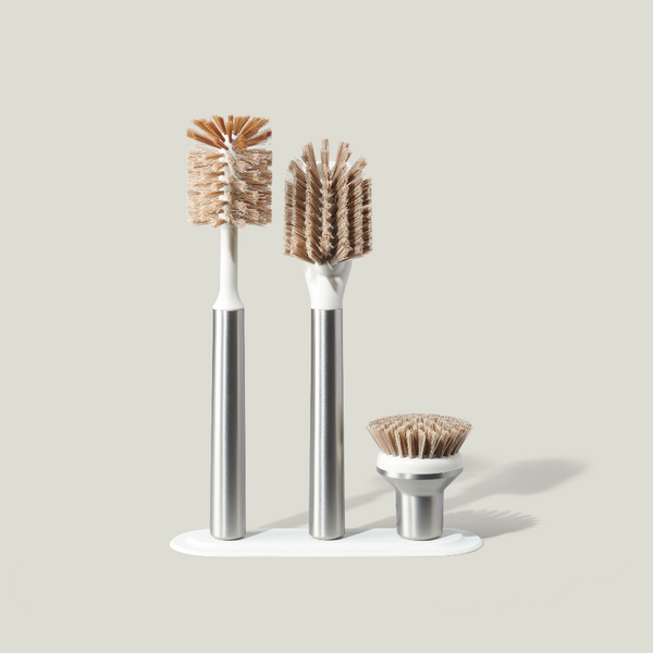 Ionic Magnetic Dish Brush Set with 3 Specialty Heads