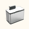 Kitchen Counter Cabinet Trash Can Compost Caddy Stainless Steel | 0.8 Gallon