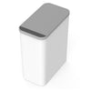 Rectangular Automatic Motion Sensor Slim Trash Can with Hidden Toilet Brush For Bathroom | DZT-10-2