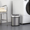 Oval Motion Sensor Trash Can Hands Free For Bathroom Bedroom | 3.2 Gallon