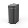 Slim Touch-Free Motion Sensor Trash Can Black Stainless Steel For Kitchen Office Garage | 13 Gallon