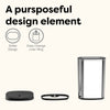 Oval Touch-Free Motion Sensor Trash Can Stainless Steel For Kitchen Office | 13.2 Gallon