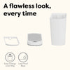 Slim Bathroom Motion Sensor Trash Can Set of 2 Trash Bin ABS | 1.85 Gallon