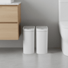 Slim Bathroom Motion Sensor Trash Can Set of 2 Trash Bin ABS | 1.85 Gallon
