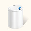 Semi-Round Motion Sensor Trash Can ABS White for Bathroom Bedroom Office | 2.6/2.1Gallon