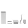 Rectangular Automatic Motion Sensor Slim Trash Can with Hidden Toilet Brush For Bathroom | DZT-10-2