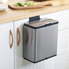 Kitchen Counter Cabinet Trash Can Compost Caddy Stainless Steel | 0.8 Gallon