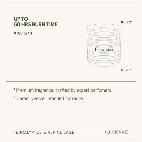 Lucienne - Eucalyptus & Alpine Sage Candle