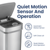 Nova² UV Odor Neutralizing Smart Kitchen Trash Can 13 Gallon Squared | ONT-50-82