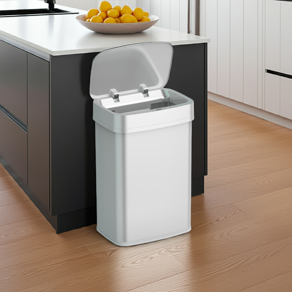 Large Stainless Steel Motion Sensor Touch-free Trash Can | 21 Gallon