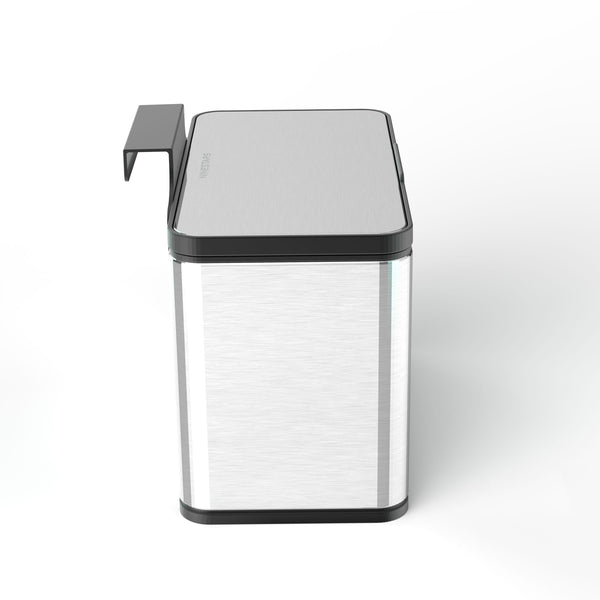 Kitchen Counter Cabinet Trash Can Compost Caddy Stainless Steel | 0.8 Gallon