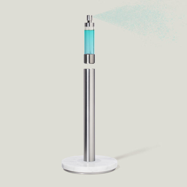 The Obscura Paper Towel Holder plus Spray Bottle Style and Utility