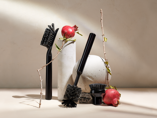 Ionic Magnetic Dish Brush Set with 3 Specialty Heads